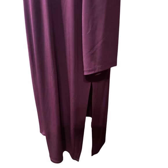 Susan Graver Liquid Knit 2 in 1 Open Cardigan Tank Burgundy Stretch XL  
Party - Picture 4 of 10